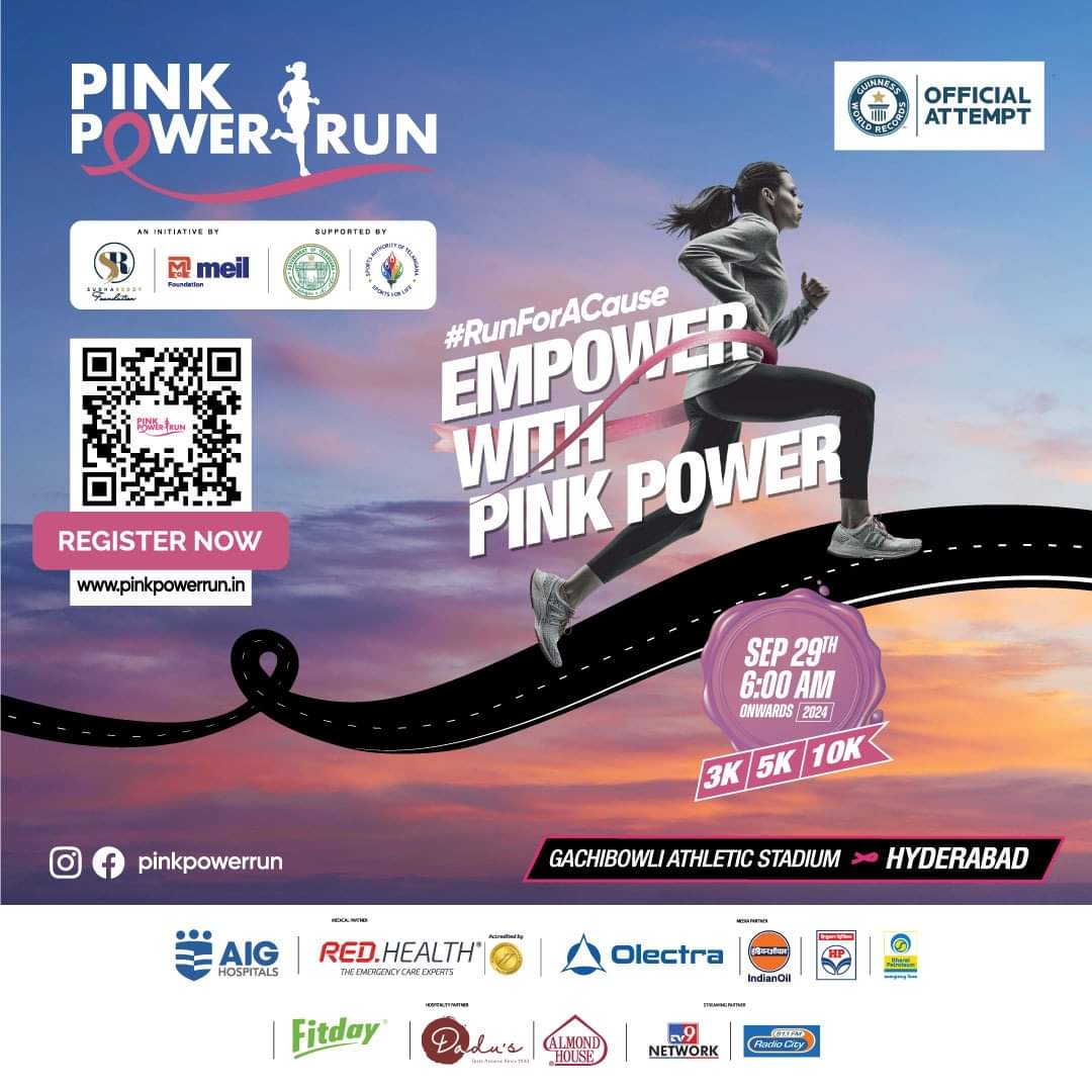 Traffic Restrictions for Pink Power Run in Hyderabad post thumbnail image