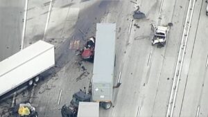 Ontario Crash: Dashcam Video Shows 10 Freeway Pileup Involving Truck That Killed Three | WATCH