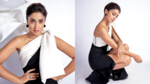 Shriya Saran | బ్లాక్ అండ్ వైట్ డ్రెస్సులో టాప్ లేపేస్తున్న‌ శ్రియా శరన్