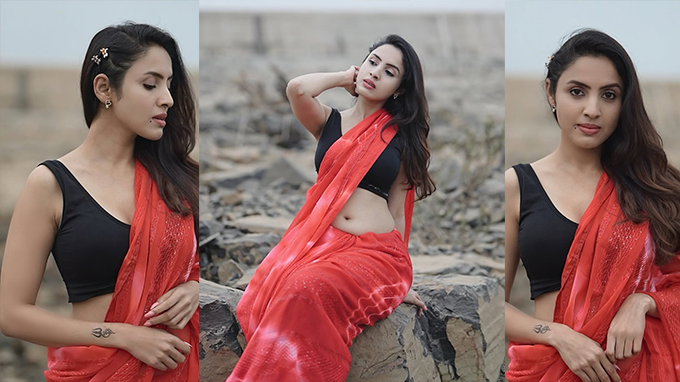 Priyanka Kholgade Saree Photos