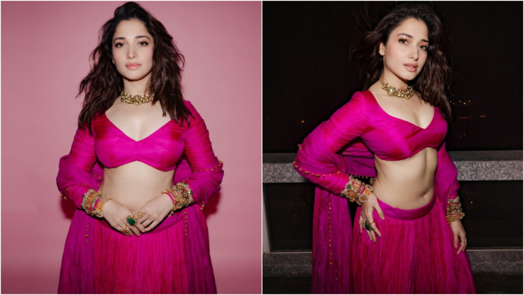 Tamannaah Bhatia | పింక్ లెహంగా లో తమన్నా అందాలు అదరహో post thumbnail image