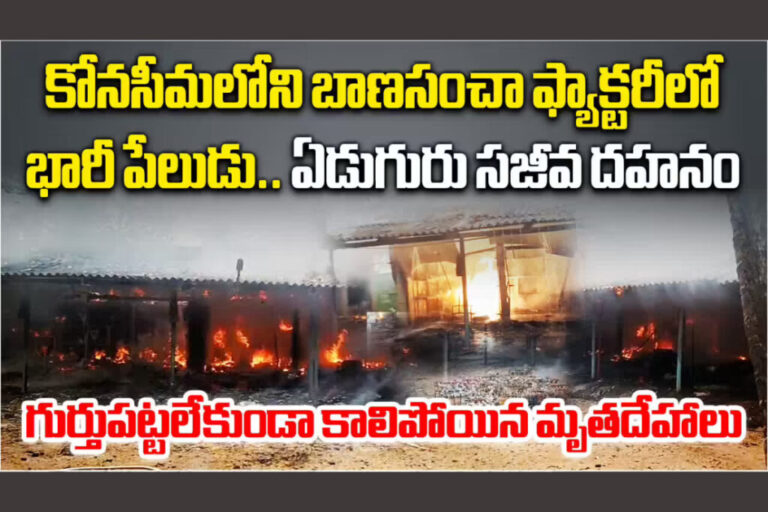 Fire Accident: బాణసంచా తయారీ కేంద్రంలో అగ్నిప్రమాదం ! ఆరుగురు సజీవ దహనం !