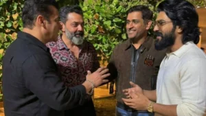 Photo of the day: Salman Khan clicked chatting with Ram Charan, MS Dhoni, Bobby Deol at his farmhouse on 60th birthday