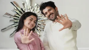 Vijay Deverakonda and fiancee Rashmika Mandanna spotted at Hyderabad airport as they jet off for a New Year getaway; Video