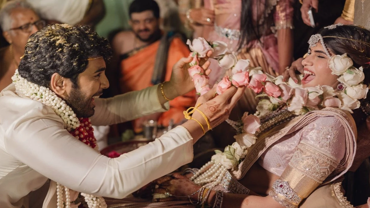 Allu Sirish and Nayanika Reddy Wedding Inside PICS: Couple playfully fights during varmala, Allu Arjun poses with Suriya post thumbnail image
