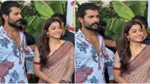 Newlyweds Rashmika Mandanna, Vijay Deverakonda meet fans at a special luncheon in Hyderabad; VIDEO