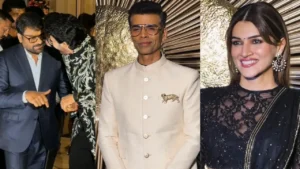 Vijay Deverakonda-Rashmika Mandanna Reception: Chiranjeevi, Karan Johar, Kriti Sanon, and others grace the event; WATCH