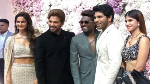 Allu Arjun, Atlee indulge in bromance, erupting into laughter at Allu Sirish-Nayanika’s pre-wedding reception; Watch