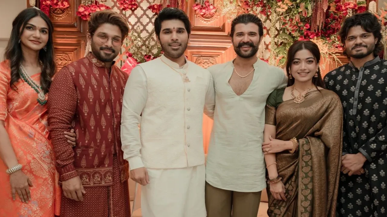 Newlyweds Vijay Deverakonda and Rashmika Mandanna grace Allu Sirish’s bridegroom ceremony, catch up with Allu Arjun; PICS post thumbnail image