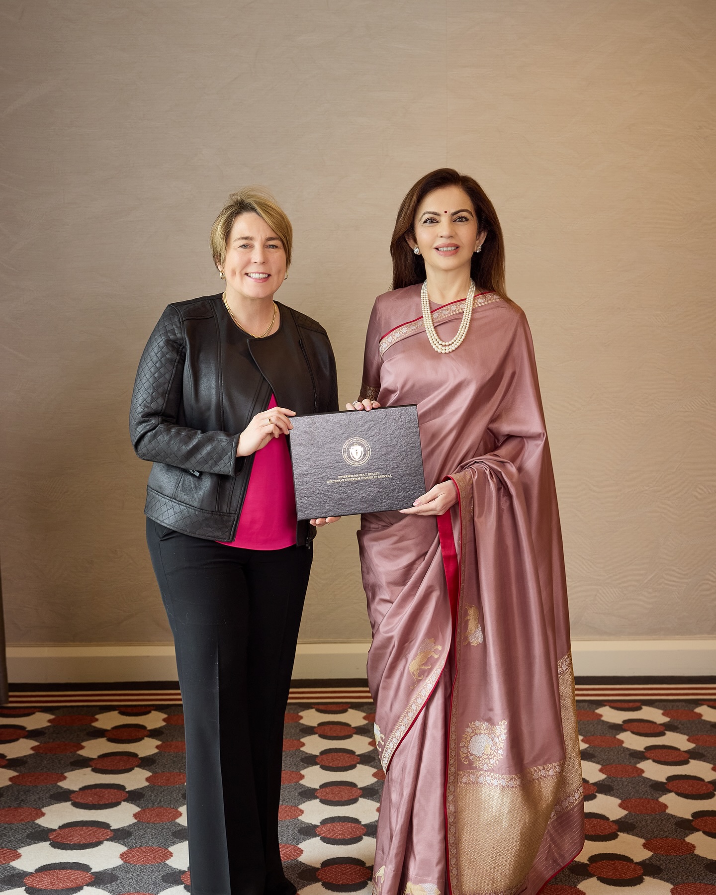 Nita Ambani Radiates Elegance in a Tilfi Shikargah saree! post thumbnail image